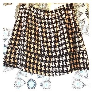 Houndstooth Skater Skirt